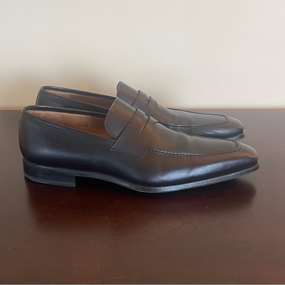 Magnanni for Neiman Marcus Penny Loafers Mens Slip-On Shoes - Picture 2 of 14